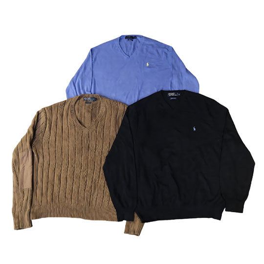POLO V NECK SWEATER (100 PCS)